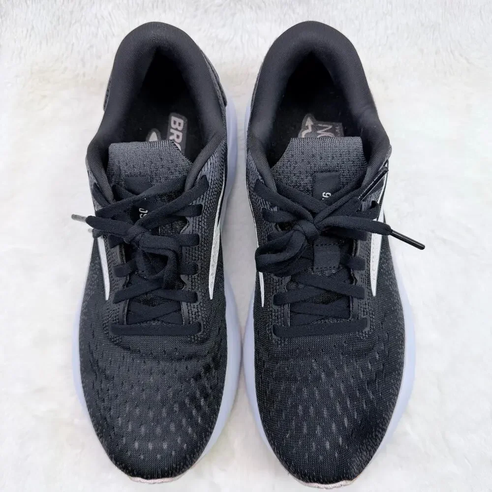 Brooks Ghost 16 Womens Running Shoes Black White Orchid Ice Size 8.5 Athletic